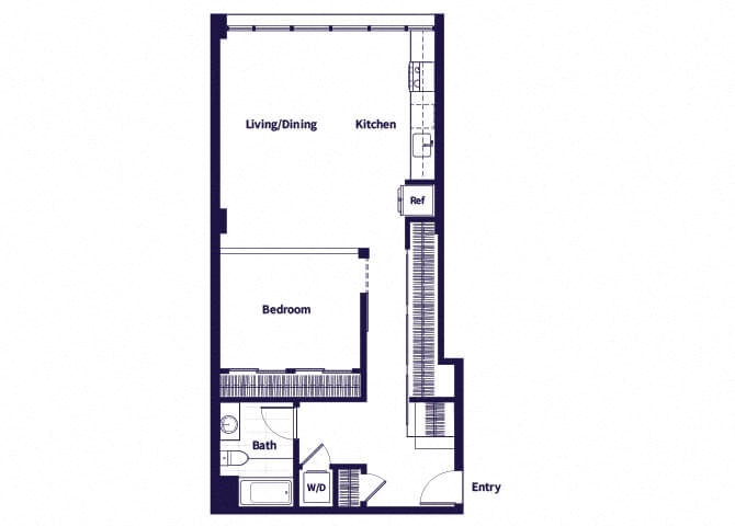 A27 Floorplan at Idea1 Apartments in San Diego CA