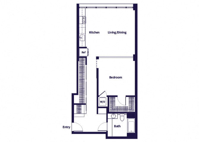 A28 Floorplan at Idea1 Apartments in San Diego CA