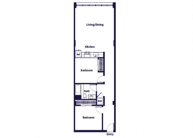B01 Floorplan at Idea1 Apartments in San Diego CA