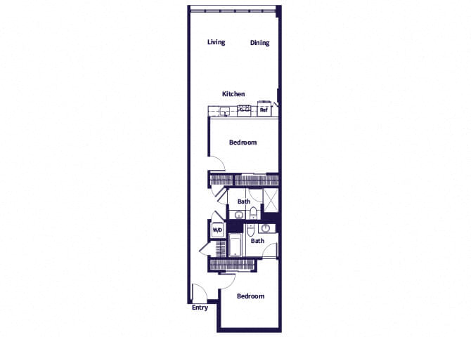 B03 Floorplan at Idea1 Apartments in San Diego CA