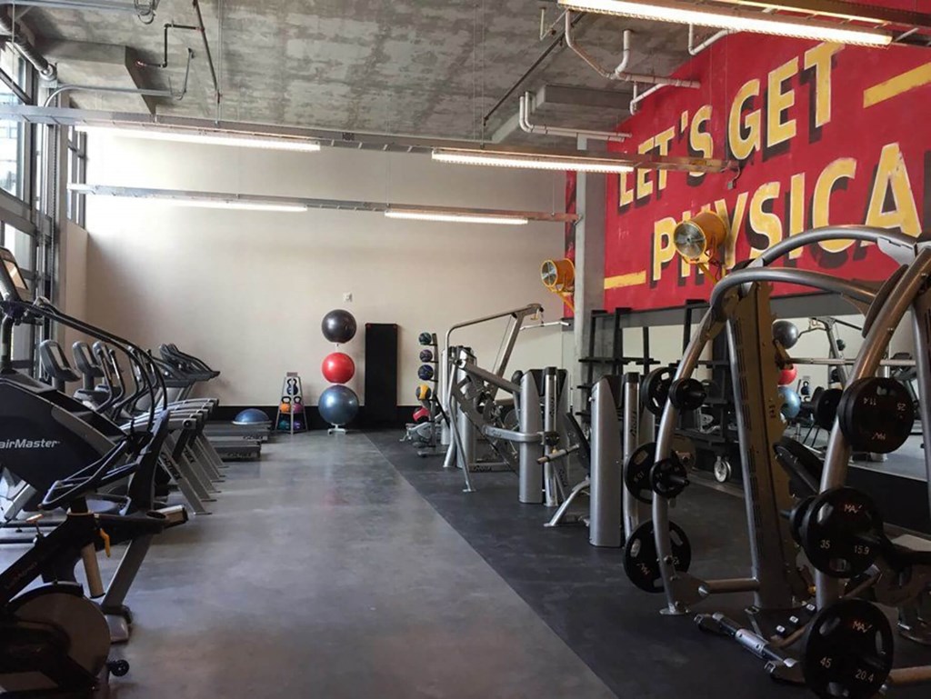 Fitness center at Idea1 Apartments in in San Diego CA
