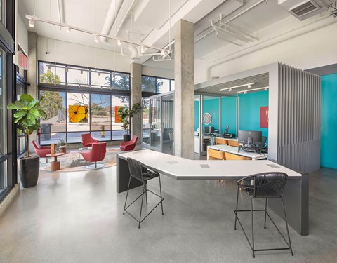 Leasing office at Idea1 Apartments in in San Diego CA