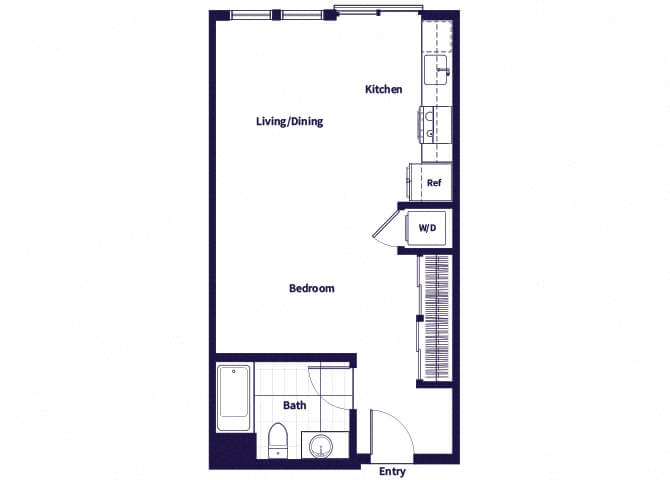 S01 Floorplan at Idea1 Apartments in San Diego CA