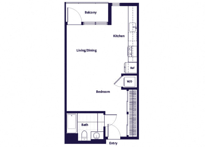 S02 Floorplan at Idea1 Apartments in San Diego CA