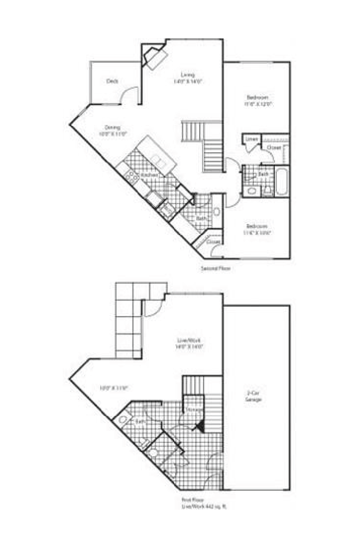 Two Bedroom C4 1438 SF Bella Terra