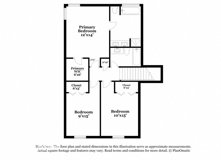 this plan is an approximation and may not be the actual floor plan of the building