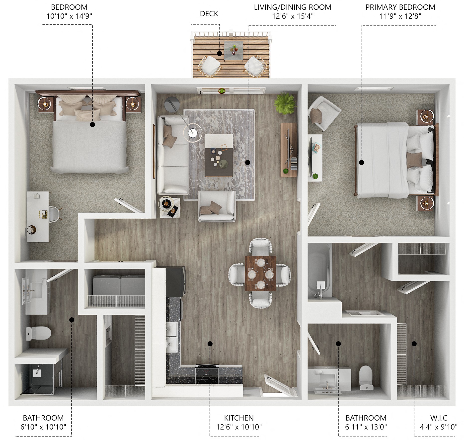 2 Bedroom 2 Bathroom
