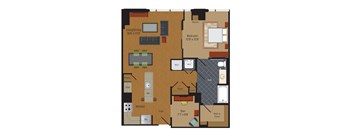 1BR+Den  at The Millennium, Arlington, VA, 22202
