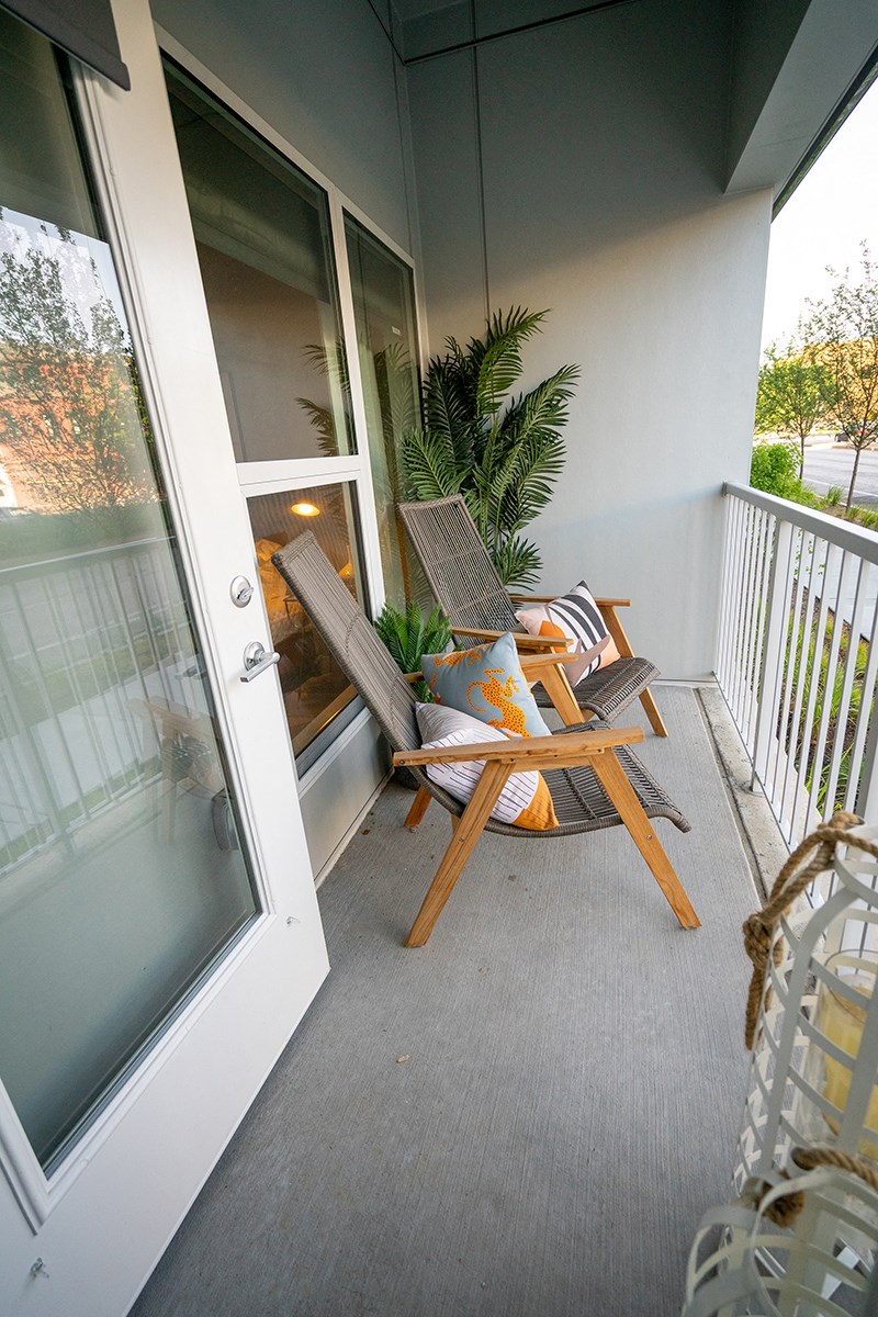 Here we are looking at the balcony  at Grand Flats, St. Louis, Missouri