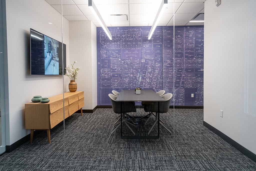 View of the conference room  at Grand Flats, St. Louis