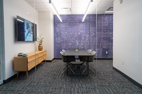 View of the conference room  at Grand Flats, St. Louis