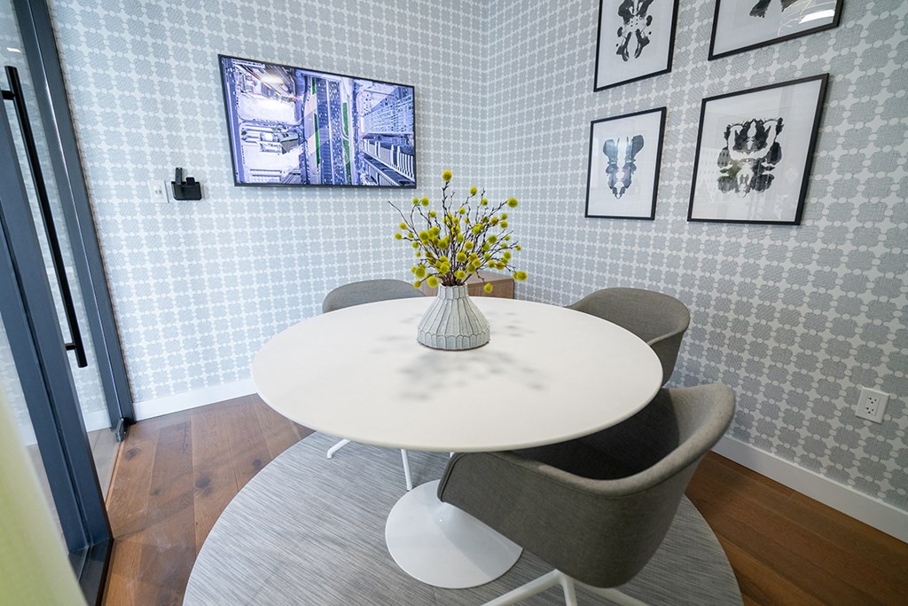 This is the view of the other private conference room area  at Grand Flats, Missouri, 63104