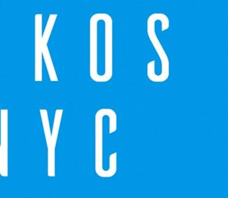 the kissysys logo on a blue background