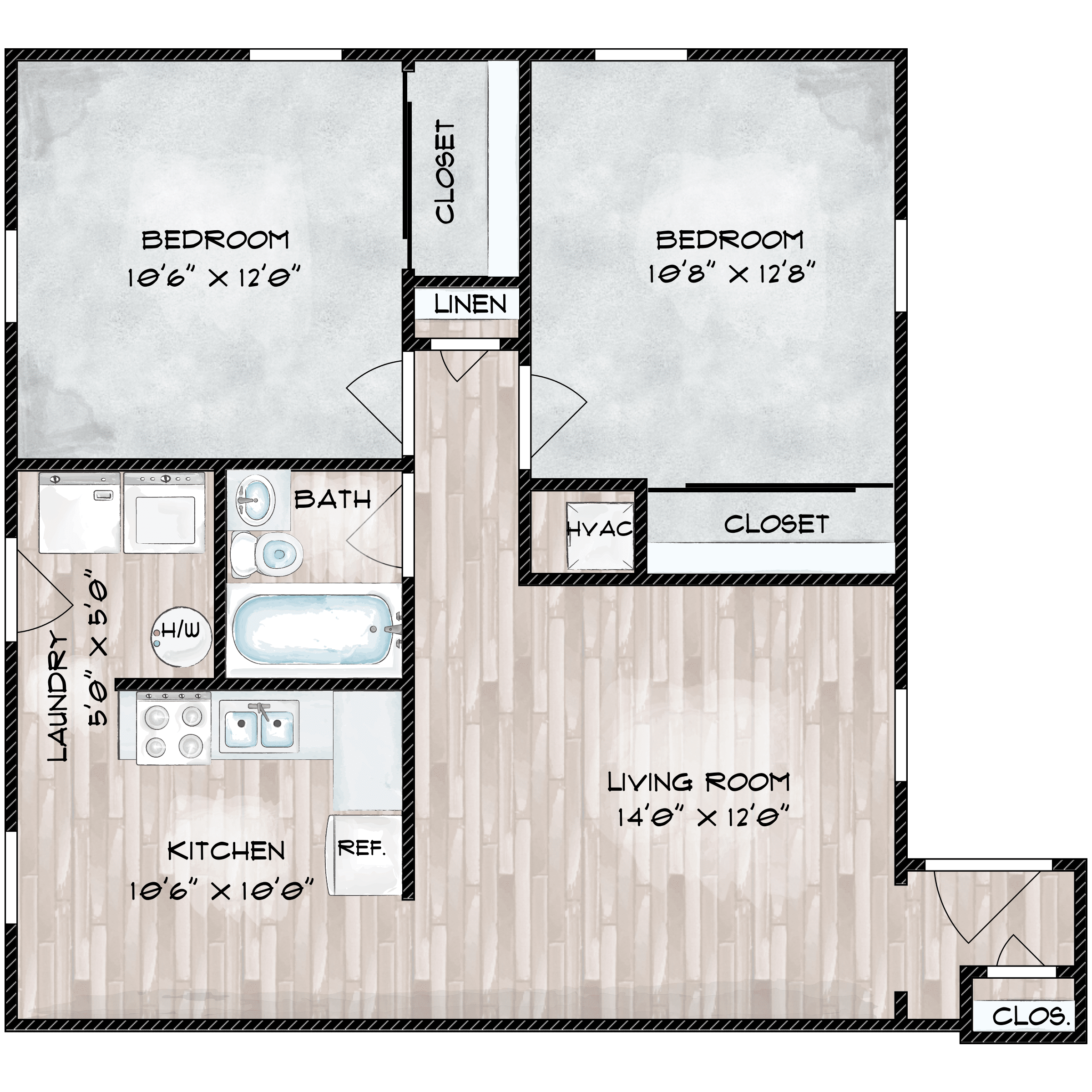 2x2 900 Sq Ft