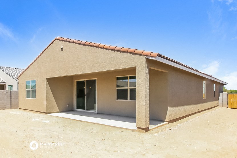 a building with a blue sky in the background