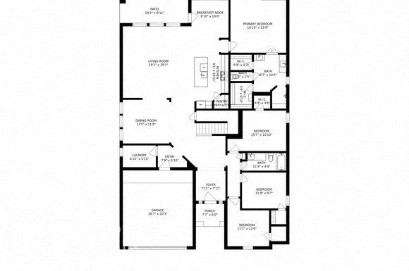 floor plan photo of the residence at heritage woods apartments
