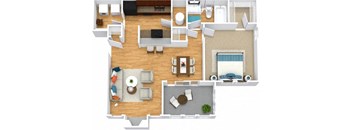 The Dogwood Floor Plan at Windsor Peachtree Corners, Peachtree Corners