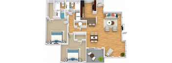 The Willow Floor Plan at Windsor Peachtree Corners, Peachtree Corners, GA