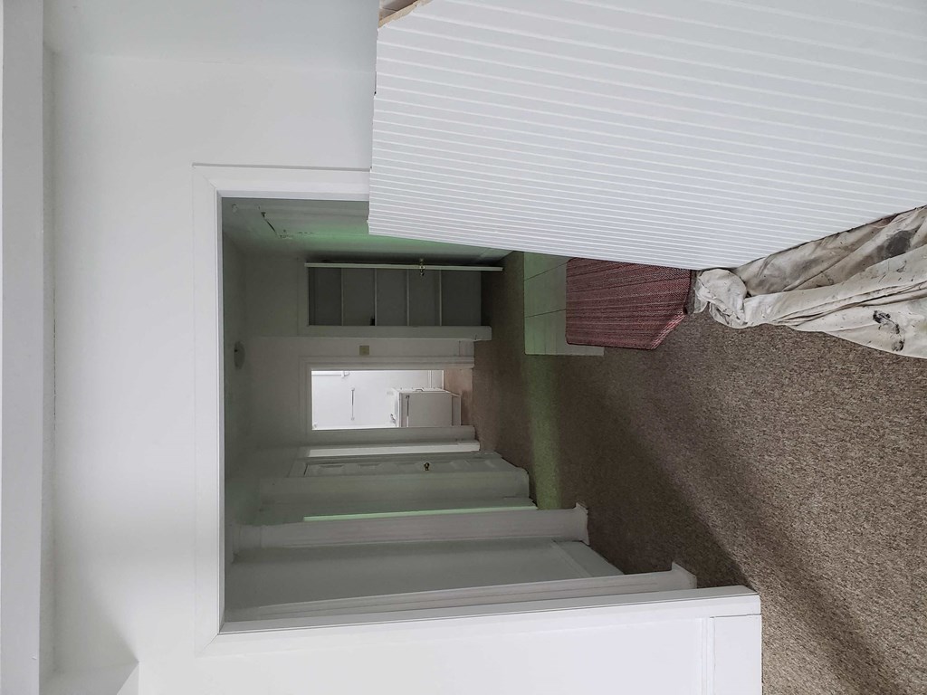 a view of a stairwell from the top of a building