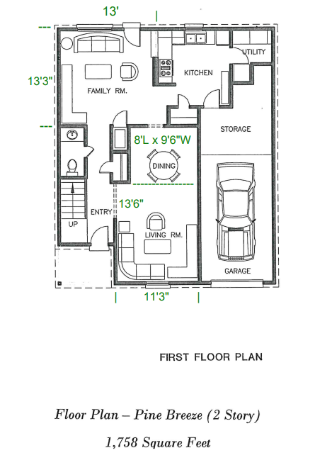 the floor plan of the second level of our house