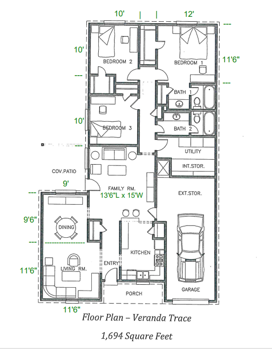 the floor plan of a house for sale