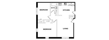 2 Bedrooms, 1 Bathroom