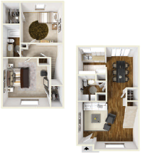 Two Bedroom Townhome