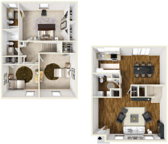 Three Bedroom Townhome