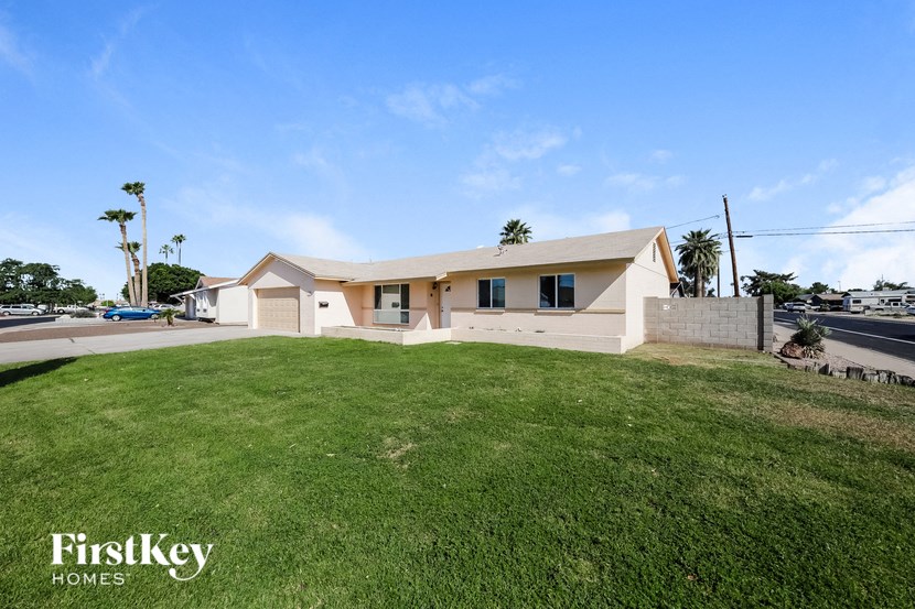 a large lawn in front of a house