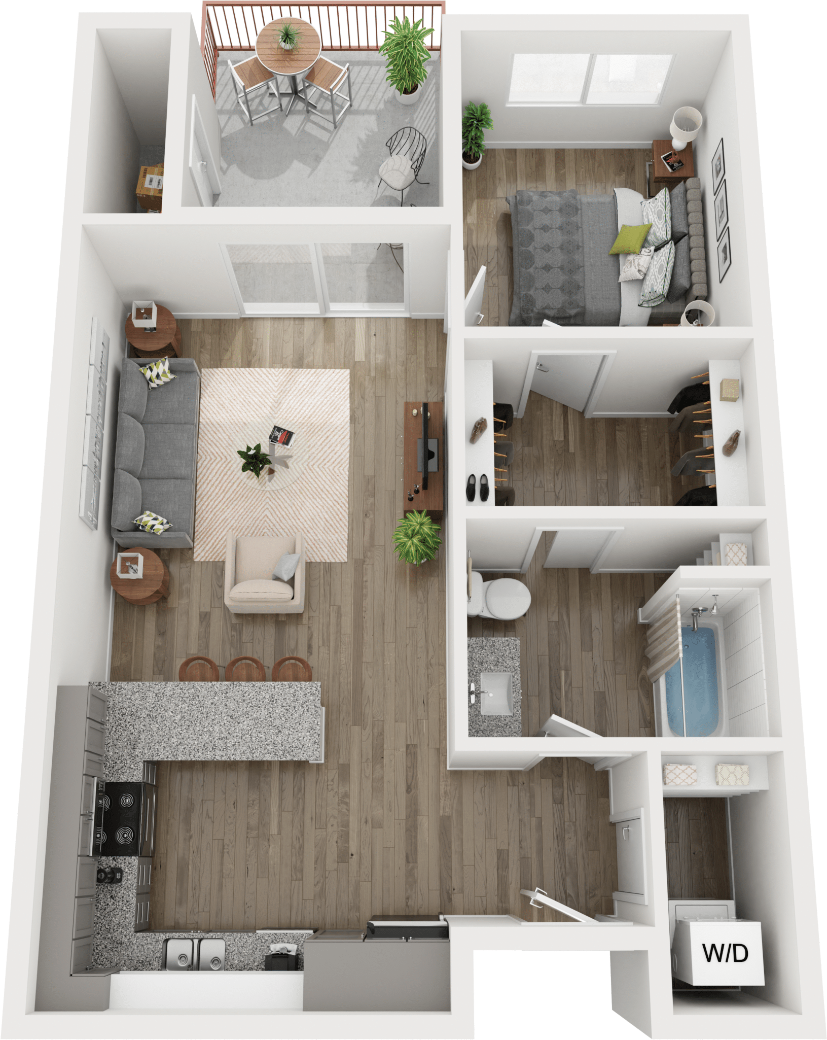 A2 floor plan at Presidium Pecan District, Pflugerville, TX