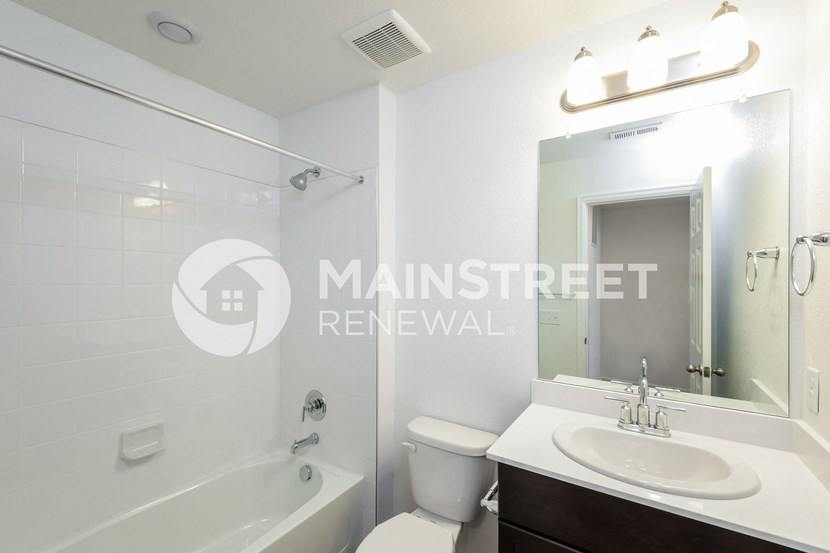 renovated bathroom for sale in a luxury apartment