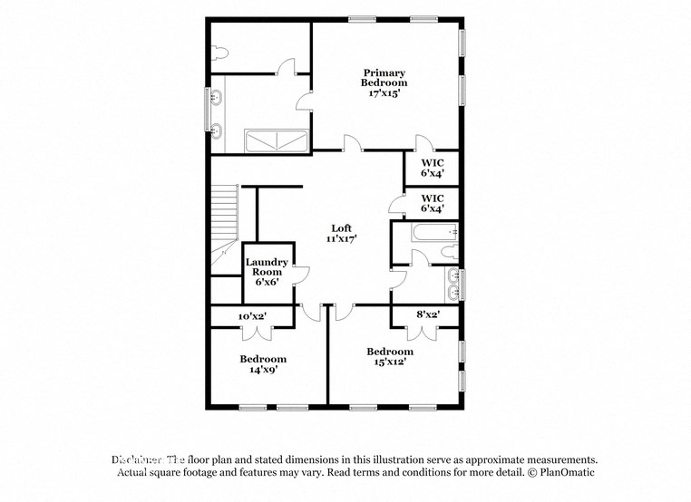 this floor plan is an approximation of our floor plan and may not include all measurements