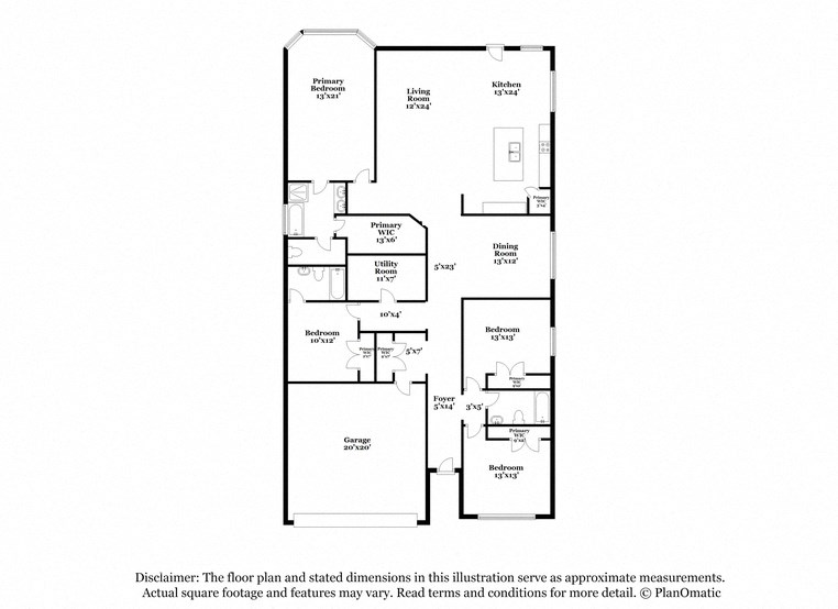 this image shows the floor plan of the apartment