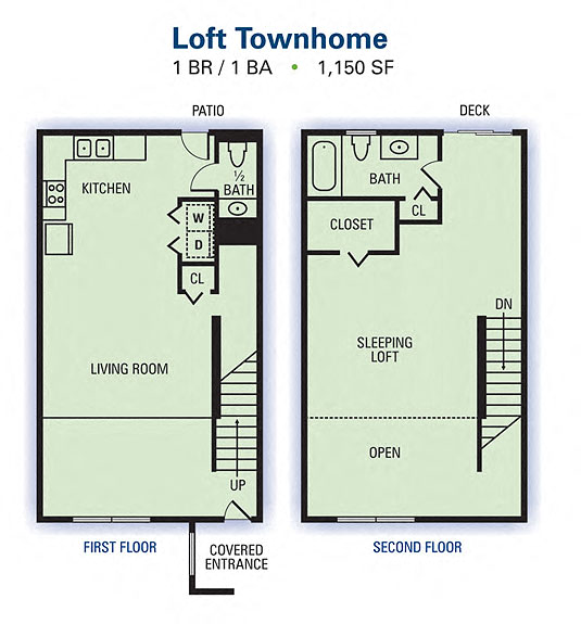 One Bedroom/ One Bathroom