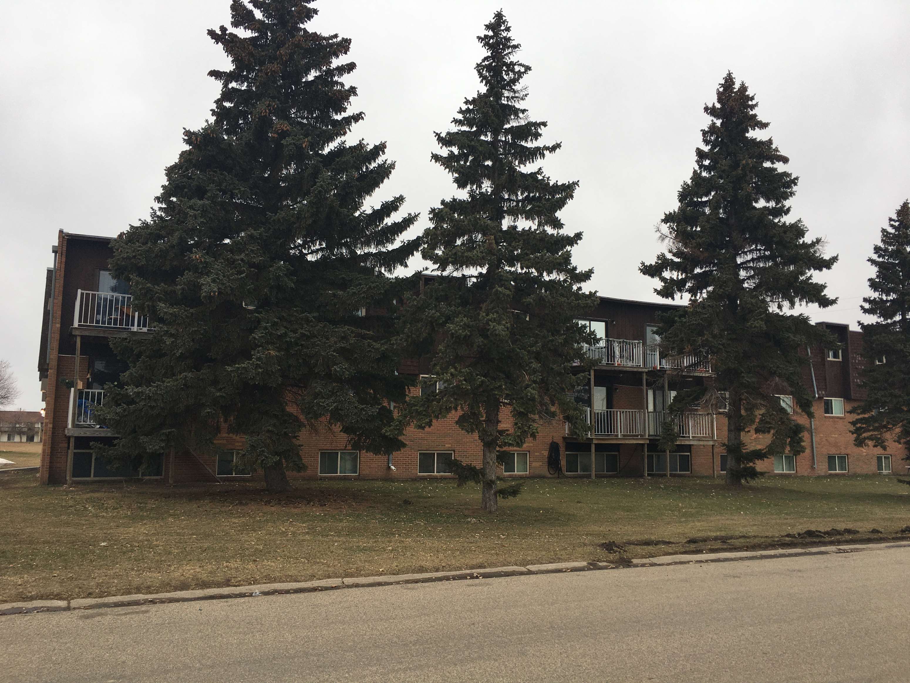 the building where the apartment is located