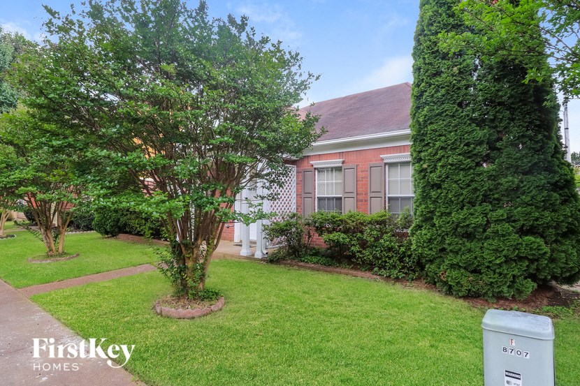 a home with a lawn and a tree in front of it