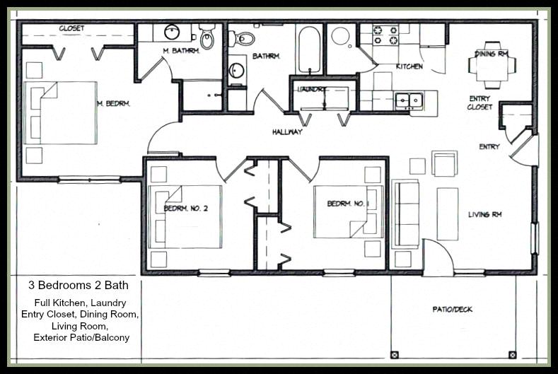3 Bedroom - 2 Bath