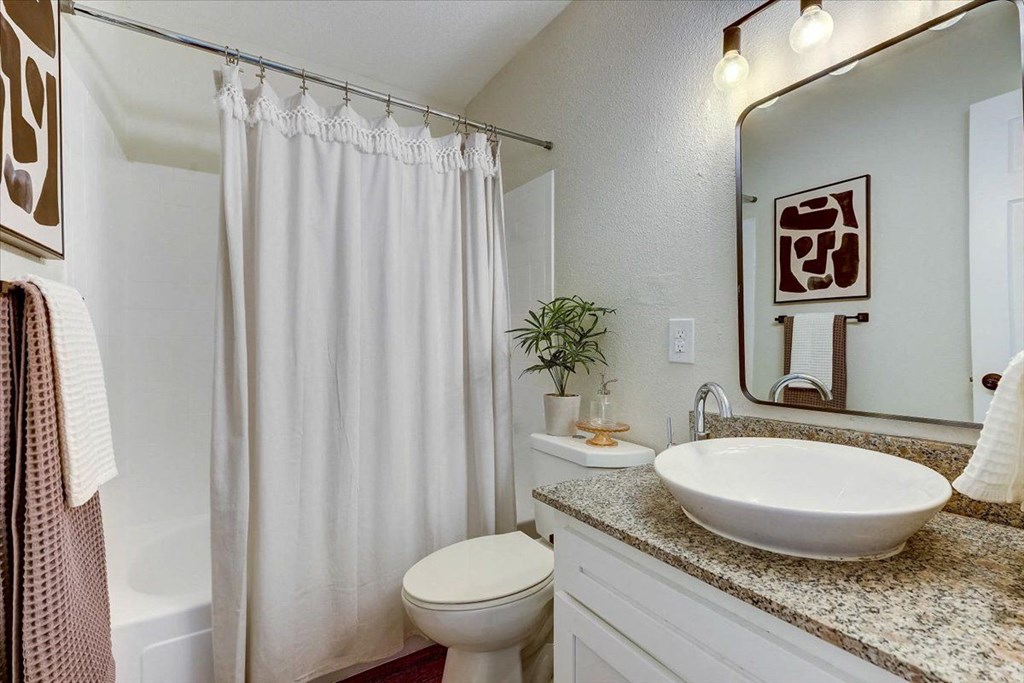 Bath at The Alista Apartments, Texas, 75238