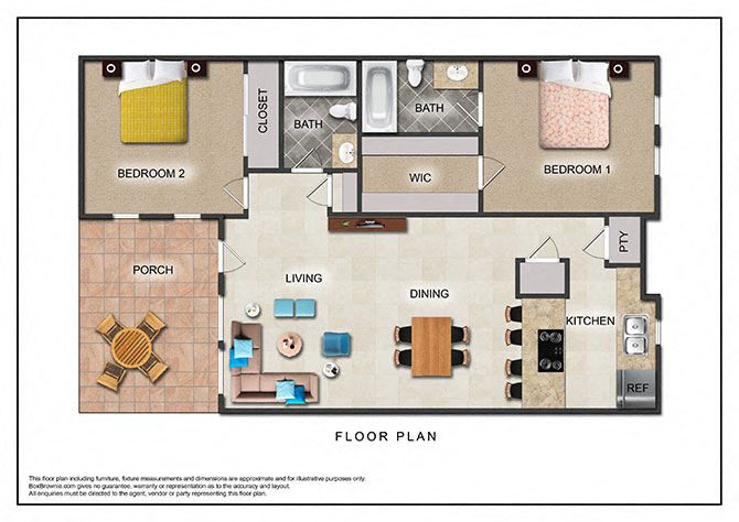 2 bed 2 bath at The Alista Apartments, Dallas, Texas