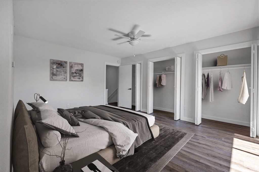 Bedroom at The Alista Apartments, Dallas, TX, 75238