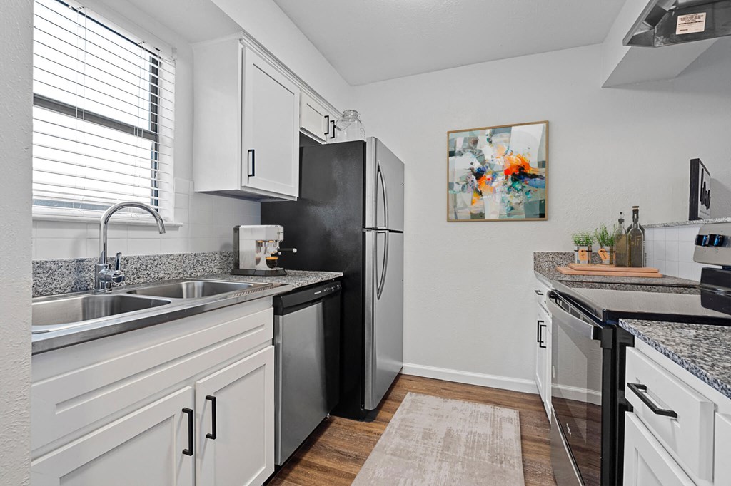 Kitchen at The Alista Apartments, Dallas, TX