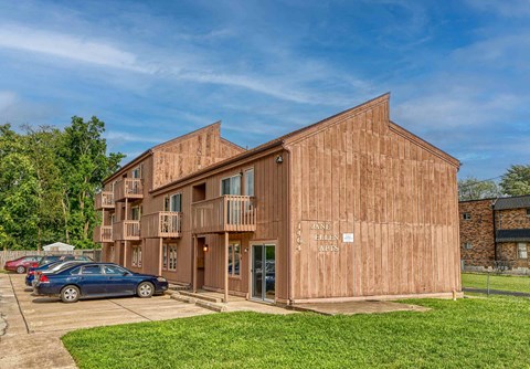 A wooden building with the name "Jane Ellen" on it.