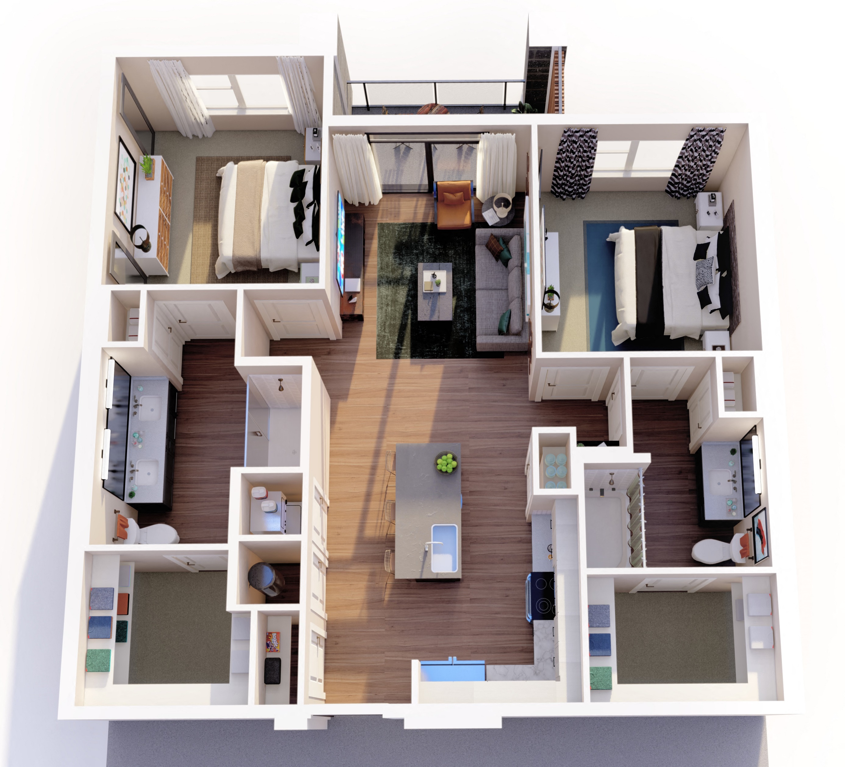 B1 Floor Plan at Presidium Revelstoke, Texas