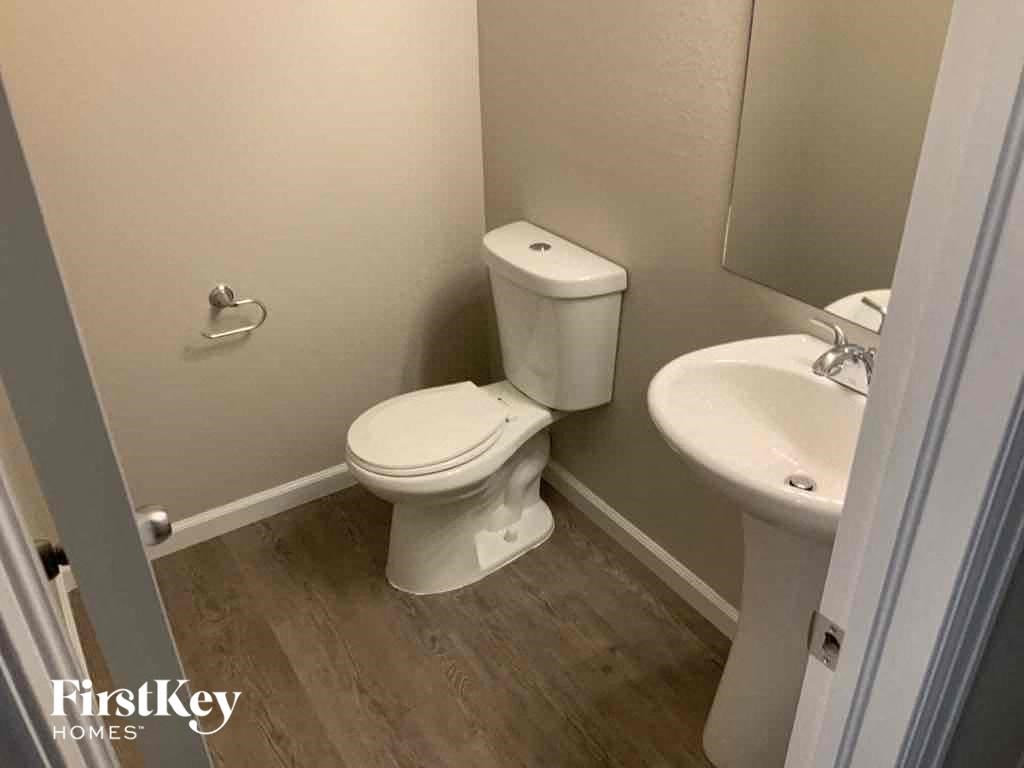 a small bathroom with a toilet and a sink