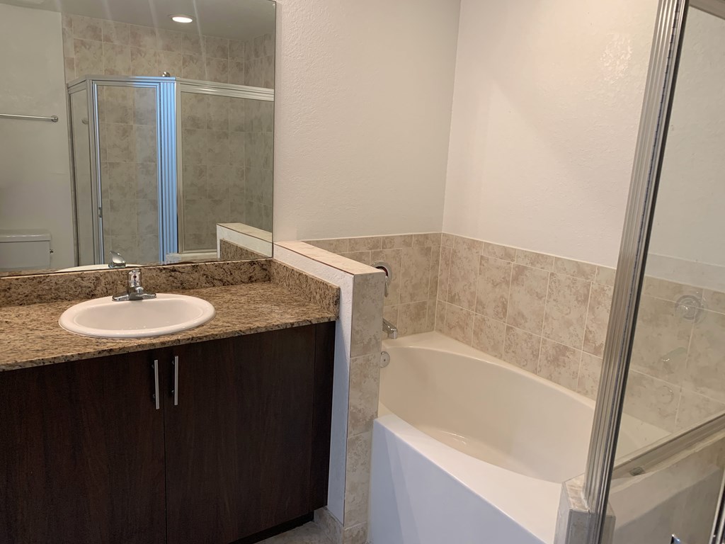 Preserve at Boynton Beach apartment home bathroom with vanity
