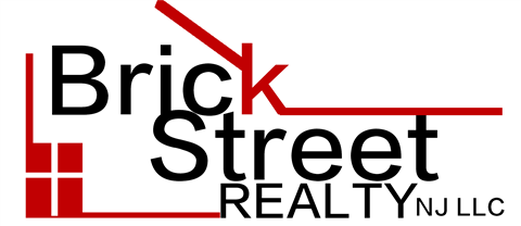 The image is a logo for Brick Street Realty NJ LLC.