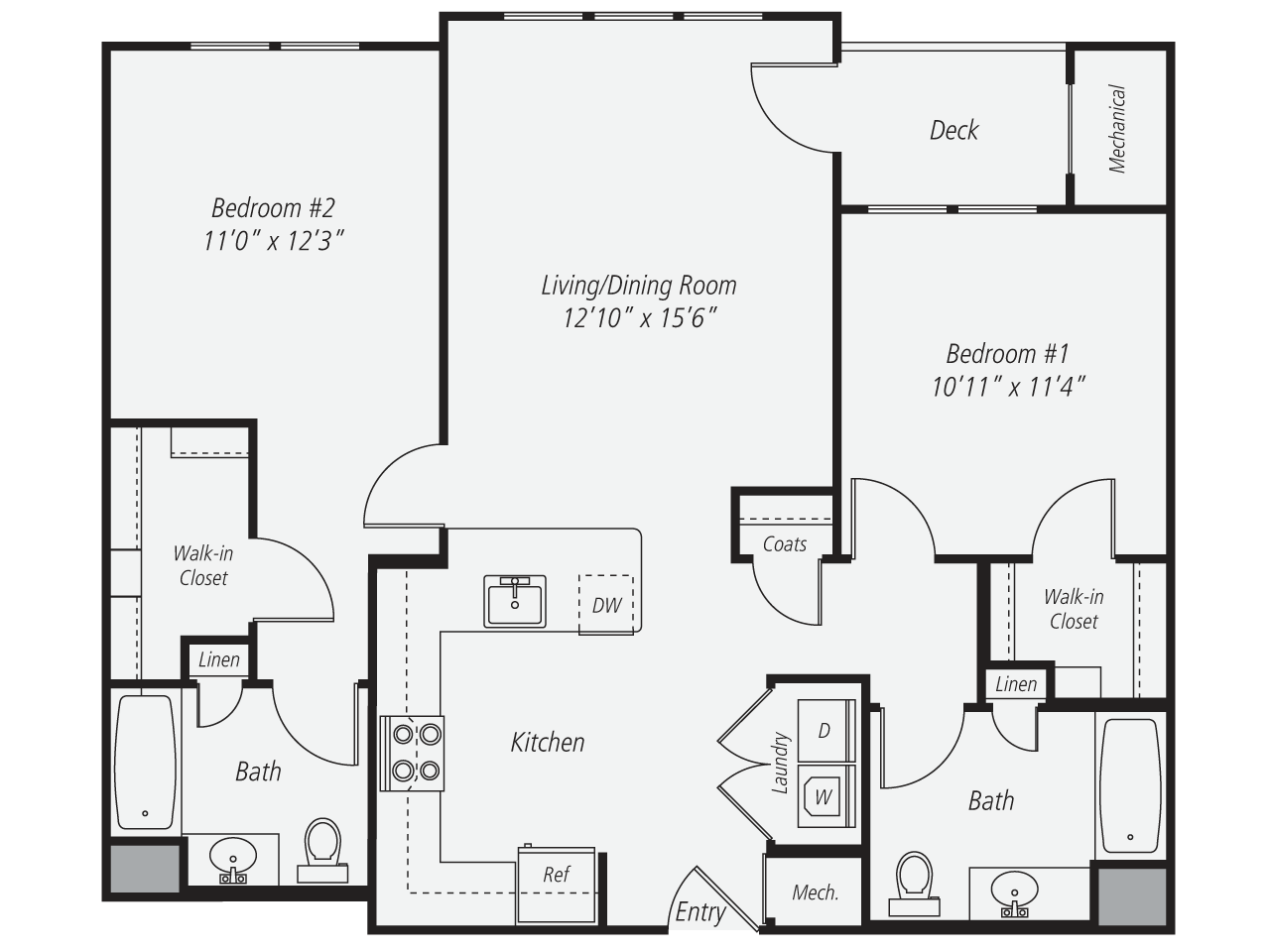 2 Bed/2 Bath-B3
