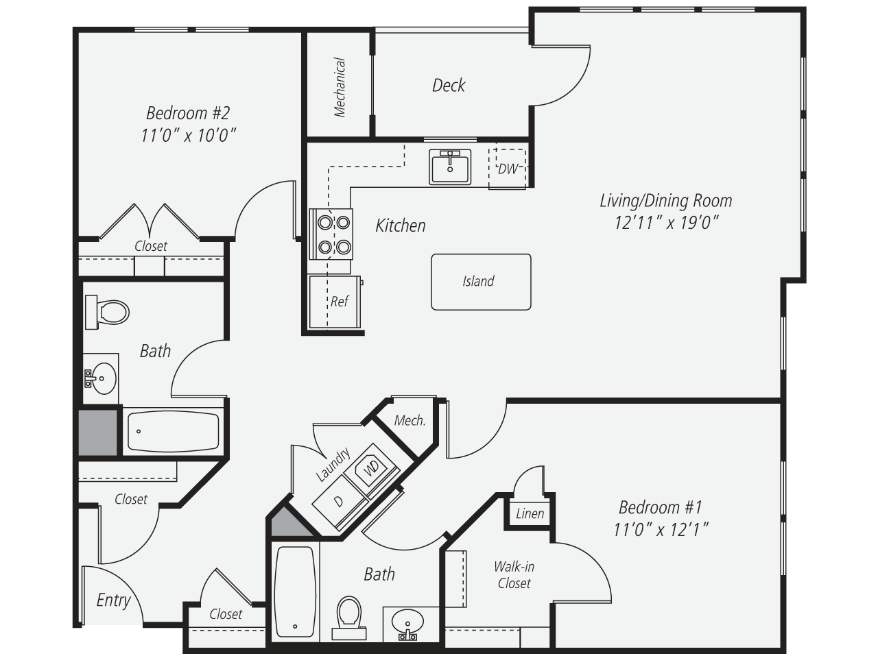 2 Bed/2 Bath-B6