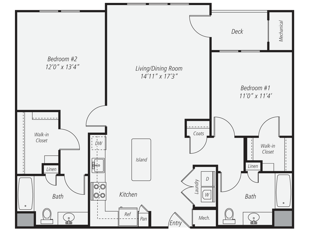 2 Bed/2 Bath-B7