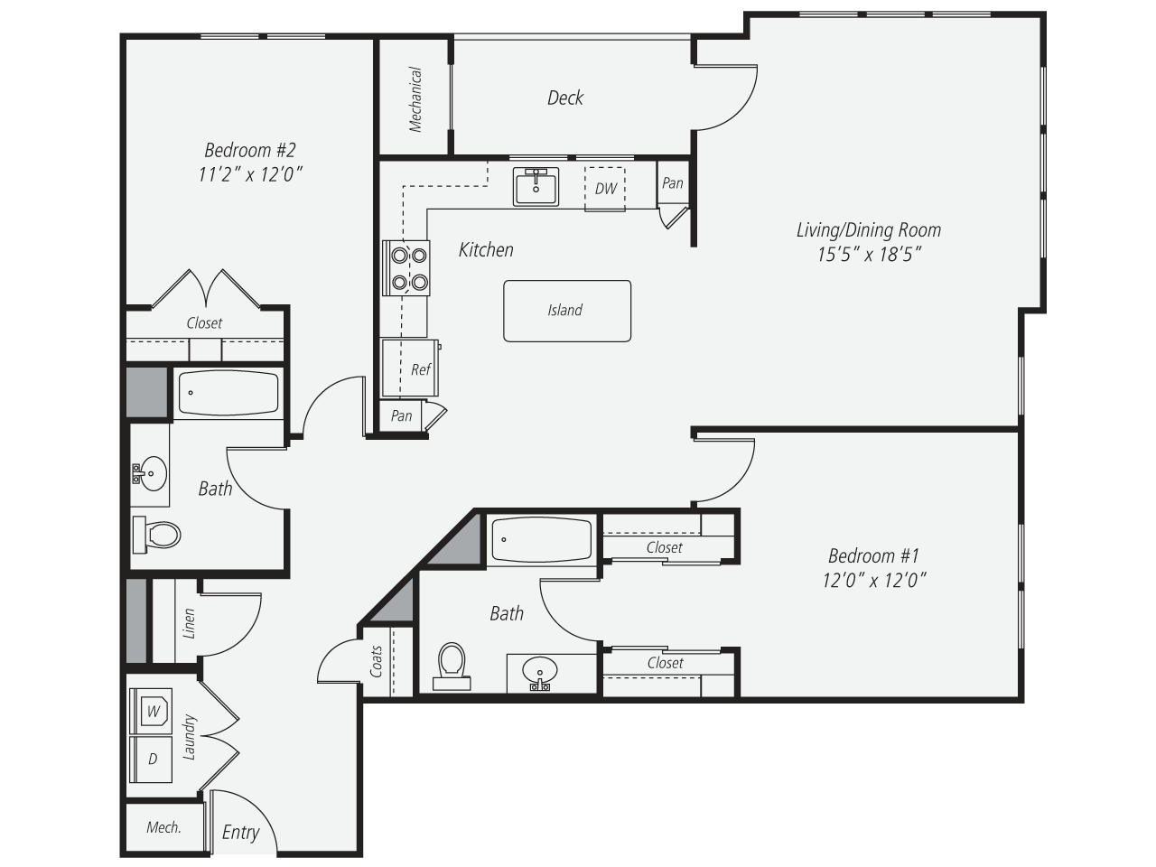2 Bed/2 Bath-B8